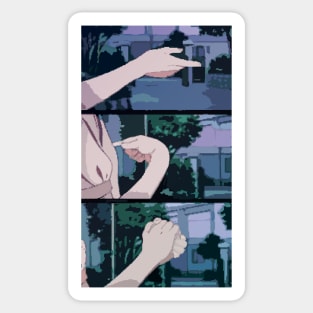 Pixelart Retro Koe no Katachi Anime A Silent Voice Sticker